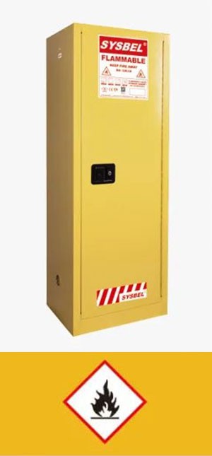 Flammable liquid safety storage cabinet