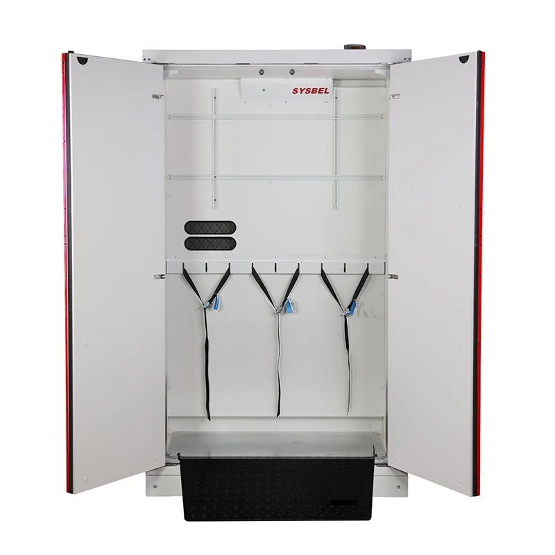 Sysbel 30-Minute Red Three-Cylinder EN 14470-2 Fire Resistant Gas Cylinder Cabinets high quality